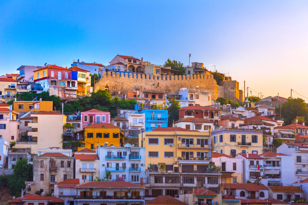 old town of kavala, east macedonia and thrace, greece